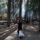 Trash collection in Yosemite National Park during a government shutdown in 2019.